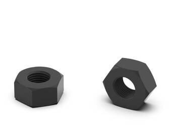 Hexagon nut M20 SW-30, DIN34814 (DIN555/934); PA 6.6 black