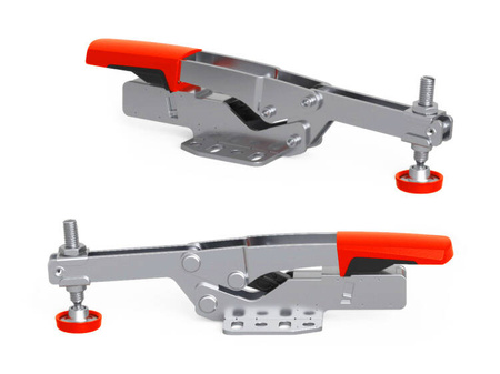 Horizontaler verstellbarer Kniehebelspanner, Öffnung 40 mm, Verstellung 35 mm, 2500 N