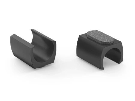 Saddle glide with felt, without pin D-20-22mm L-38mm