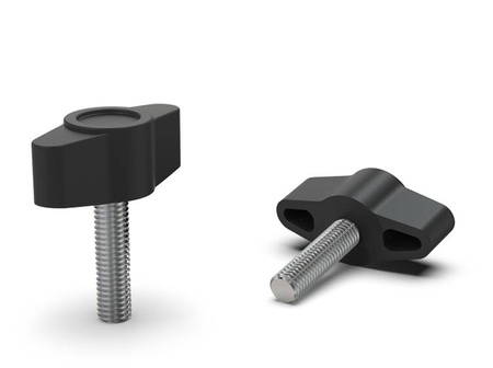 Flügelmutter mit Gewindestift D-45mm M8x30