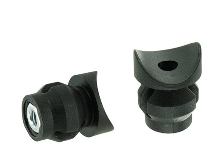 90° expansion connector for round profiles D1-25mm M6, wall thickness-2mm