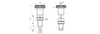 Feststellstift D-25mm d2-M12x1,5mm SW-14 d1-6mm mit Edelstahlstift und Verriegelung.