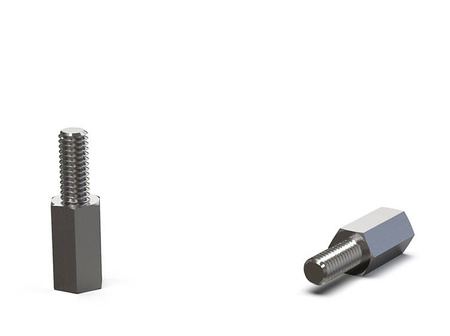 Tulejka dystansowa ze stali d1=d2-M3 L-45mm SW-6