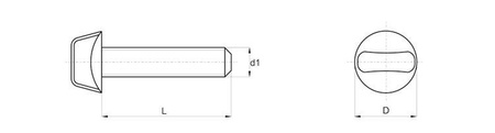 Šroub s motýlkovou hlavou s límcem D-25mm M6 x 10mm