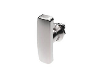 Quarter-turn T-handle latch without lock, chrome-plated 14/45