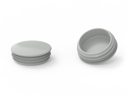 End cap for round profiles D-32mm, 1.0mm-2.5mm, black color