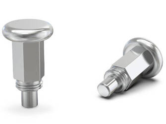 Feststellstift D-18mm d2-M10x1,0mm SW-10 d1-6mm, INOX