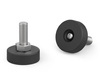 Otočná nastavitelná noha D-40mm M12 x 80mm