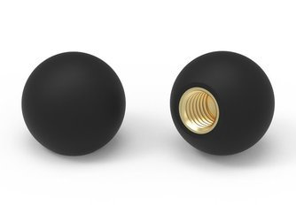 Kugelgriff mit Gewindebuchse D-35mm M8