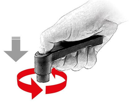 Adjustable lever with a locking mechanism to prevent accidental position changes with a threaded bushing L-92.5; d1-10