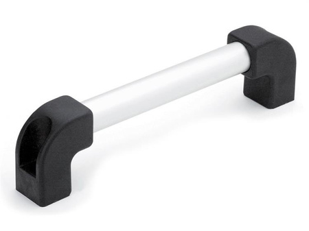 Uchwyt rurowy d-20mm L-420mm I-400mm d1-8,5mm, naturalny kolor aluminium