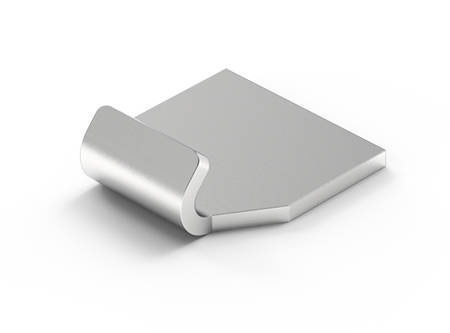 Haken ohne Löcher, Typ F, unbehandelter Stahl