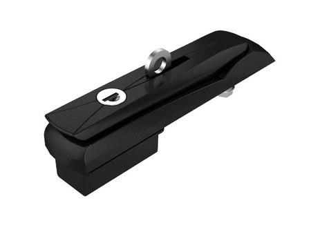 Tilt handle with padlock eye, PA6/PA6, 0.8-1.5 mm, different keys.