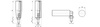 Drehbarer Klappgriff mit Gewindestift D-26mm H-89mm M10 x 15mm, INOX