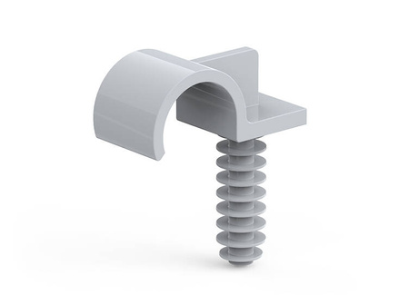 Einzelne Halterung zur Befestigung von Rohren und Kabeln, Rohrdurchmesser - 22 mm.