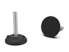 Pohyblivá patka s montážními otvory protiskluzová D-100mm M8 x 80mm