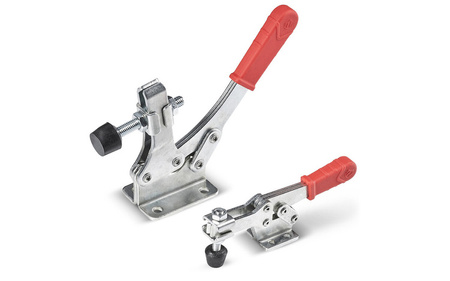 Horizontal quick-release clamp with horizontal flange and vertical clamp L-120mm, F1-100kg