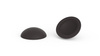Tarnkappe D-14,5mm d-11,5mm H-4,7mm kombiniert mit Rosette, RAL8019 (braun grau)