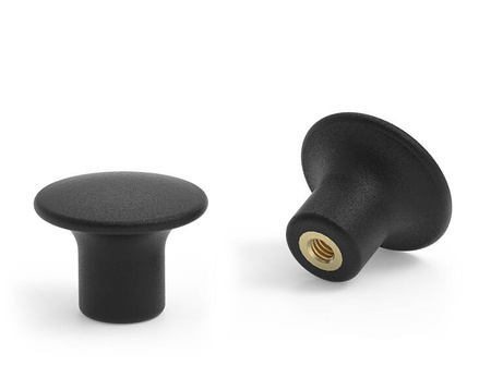 Mushroom knob with threaded bushing D-22mm M5