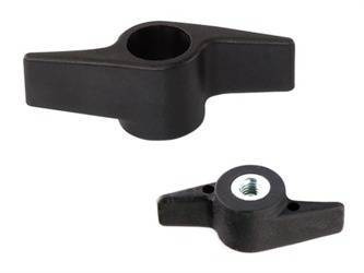 Flügelknopf mit in Kunststoff eingelassener Mutter D-52mm M6