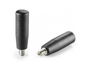 Rotating handle with threaded stud and internal hexagon D-26mm H-82mm M12 x 15mm