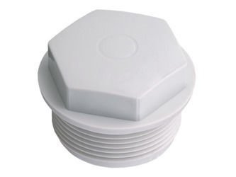 PG21 end cap, light grey (RAL7035)