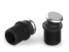 Sliding foot with a metal cap for round profiles D-25mm D1-25mm 1.5mm-2.0mm