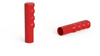 Rukojeť s drážkami na PVC trubky (měkké cca 85° Shore A) A-25mm L-115mm, barva červená