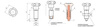 Feststellstift D-33mm d2-M16x1,5mm d1-8mm