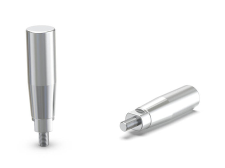 Drehgriff aus verchromtem Stahl D-19mm H-79mm h-62mm M8 x 10mm