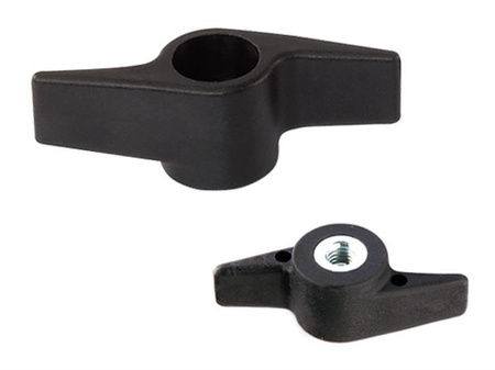 Flügelknopf mit in Kunststoff eingelassener Mutter D-52mm M6