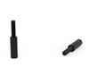 Tulejka dystansowa z tworzywa d1=d2-M4 L-34mm D-8mm, kolor czarny