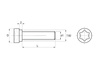 Zylinderschraube; TORX25 Antrieb; M6 x 17,7mm; D=10,4mm; PA6.6 natur