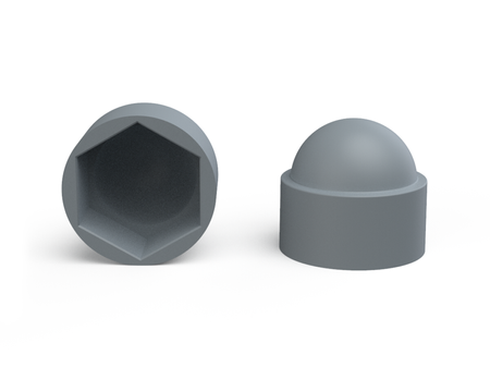 Protective cap M8 SW-13 for hexagonal bolts and nuts, RAL7001 (grey blue)