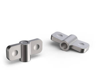 Pokrętło motylkowe ze stali nierdzewnej z otworem gwintowanym D-45mm M8, INOX