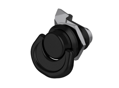 Quarter-turn lock with folding handle, black 19.5/27