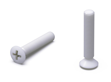 Countersunk oval head screw with a cross recess M4 x 27mm, DIN 966
