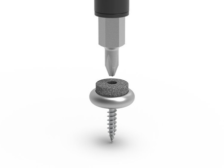 Metallgleiter mit Filz und Schraube D-18 mm L-15 mm