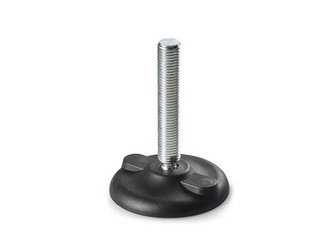 Verstellbarer Fuß mit Montagebohrungen D-130mm M20 x 150mm R-15mm