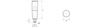 Drehgriff mit Gewindestift und Innensechskant D-21mm H-55mm M6 x 12mm SW3
