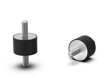 Schwingungsdämpfer Typ A; 60ShA; A=25 B=30; M8x20