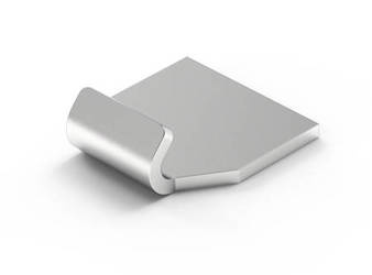 Hook without holes, Type F, raw steel