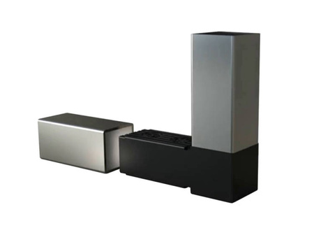 Winkelverbinder für 2 quadratische Profile (Typ L) A-20mm B-20mm, 2,0mm, schwarz