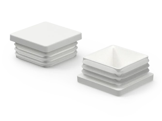 Zaślepka do profili kwadratowych A-55mm B-55mm, 2,0mm-4,5mm, RAL9003 (sygnałowy biały)