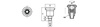 MINI-Feststellstift mit Verriegelung D-25mm d2-M10x1,0mm d1-7mm SW-12