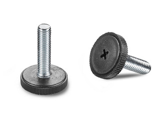 Knurled fixed foot D-25mm M6 x 17mm