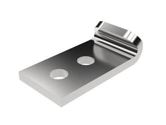 Haken mit Löchern, Typ F, verzinkter Stahl