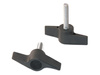 Pokrętło motylkowe ze śrubą zatopioną w tworzywie D-52mm M6 x 20mm