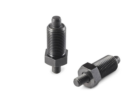 Zylinderstift ohne Zugknopf, aus oxidiertem Stahl H-54mm M8