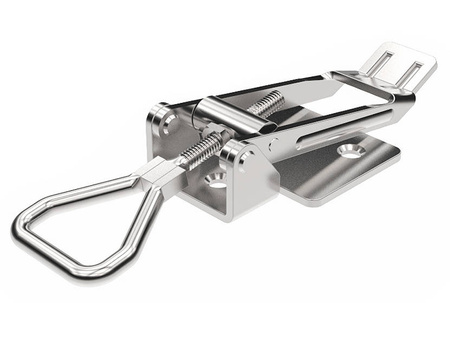 Schließhaken mit Löchern, Typ A, verzinkter Stahl